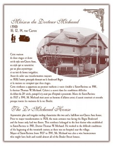 Circuit patrimonial - Maison du Docteur Michaud - Municipalité Saint-Pacôme